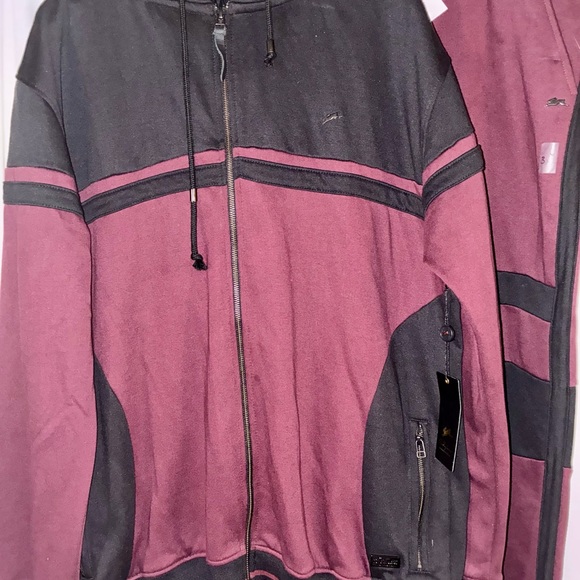 A. Tiziano Track Suit Hooded Zip Jacket & Drawstring Pants Mens Size 3XL New - Picture 4 of 12